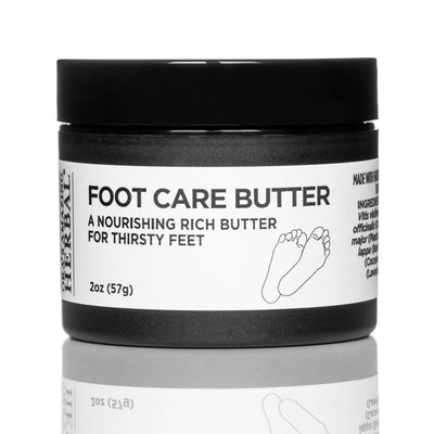 Foot Care Butter White Background 2oz Jar