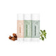 Natural Lip Balm 3 Pack Clove Basil Rosemary and Unscented White Background 0.25oz Tubes