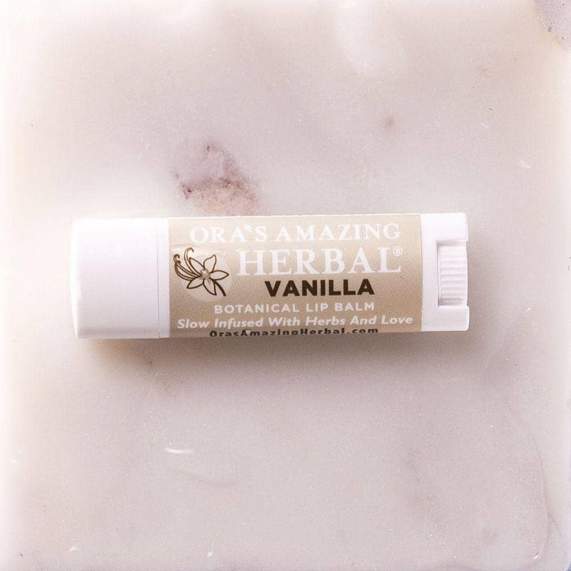 Vanilla Lip Balm Indoor Marble Lifestyle