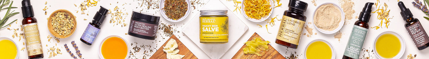 Natural eczema treatment products collection banner image