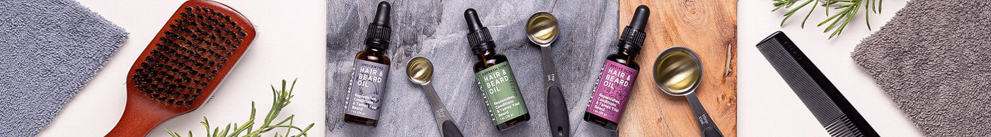 Beard Oil collection image with oils in bowls