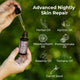 Advanced Nightly 1oz with Icons Lifestyle Outdoor Human Hand Ingredients Infographic