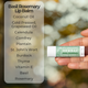 Basin Rosemary Lip balm Ingredients Infographic with a Hand Holding it in a blurred natural background.