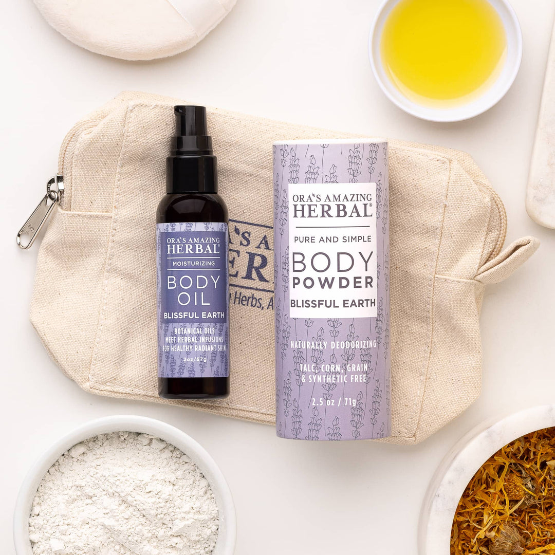 After Shower Powder and Oil Set, Blissful Earth