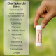 Chai Spice Lip Balm Ingredients Infographic Lifestyle Outdoor Held by Hand