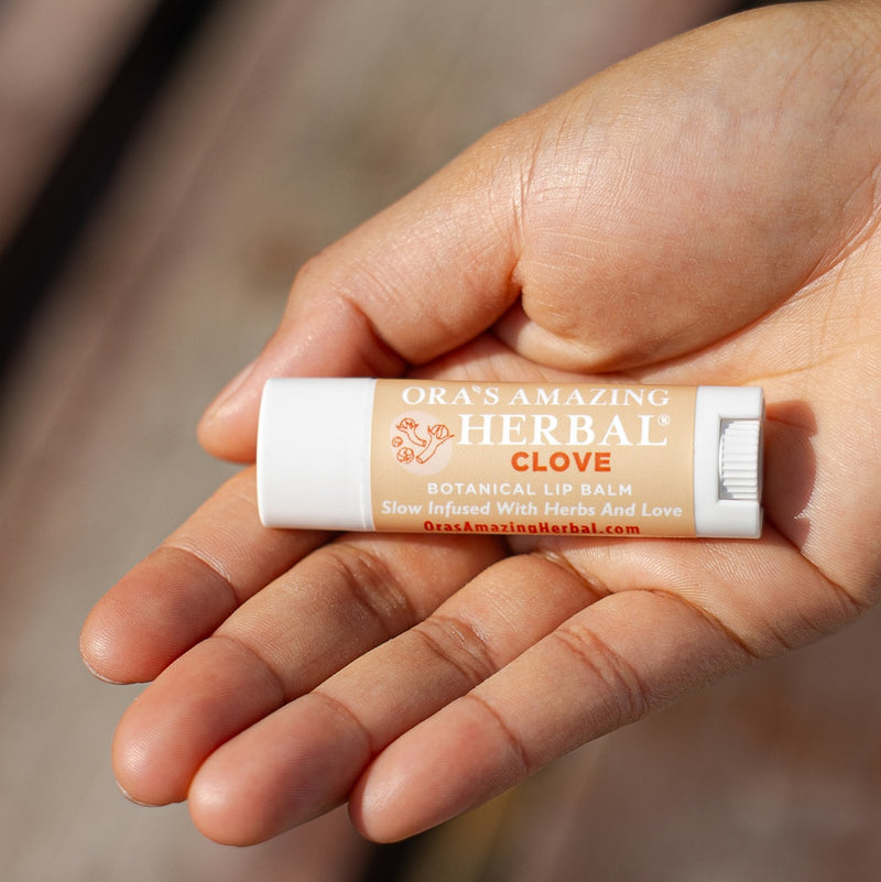 Clove Lip Balm Lifestyle Outdoor Human Hand 