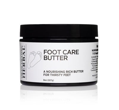 Foot Care Butter 8oz White Background Square