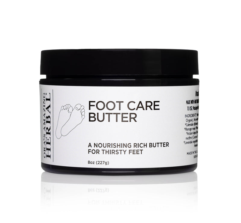 Foot Care Butter 8oz White Background Square