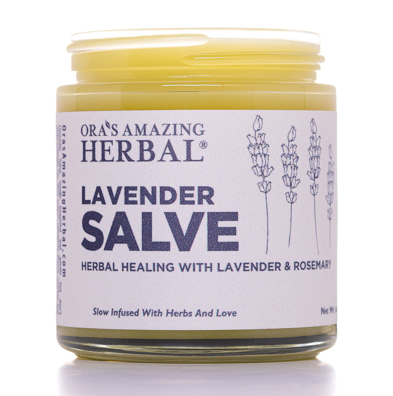 Lavender Salve 4oz White Background New No Lid