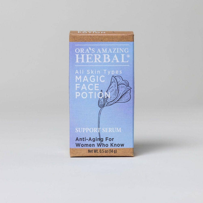 Magic Face Potion in Box White Background with Shadows