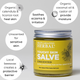 Photo of eczema cream salve and butter unscented eczema care set touchy skin salve bubble image infographic with listed benefits