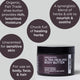Photo of the eczema cream salve and butter unscented eczema care set unscented body butter bubble image infographic with benefits