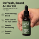 Refresh Scent Beard And Hair Oil 1oz Lifestyle Indoor Benefits Infographics