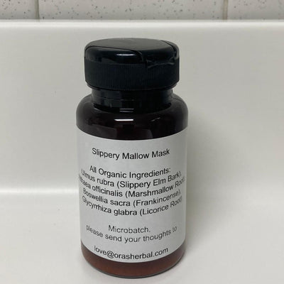 Slippery Mallow Mask 2.5oz Lifestyle Indoor Bathroom Counter