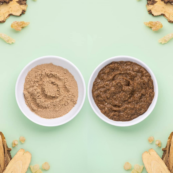 Slippery Mallow Mask 2.5oz Lifestyle Indoor Texture Before and After