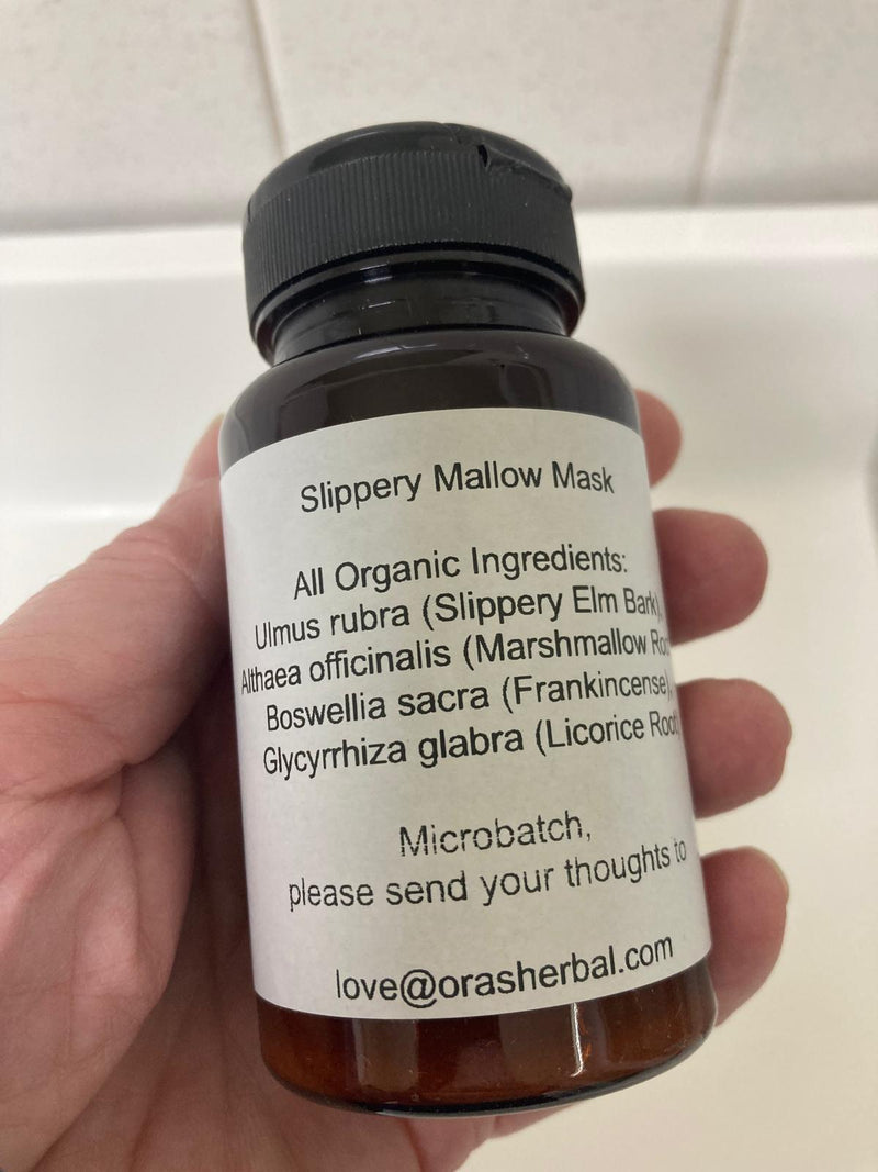 Slippery Mallow Mask 2.5oz Lifestyle Indoor In Hand Bathroom 