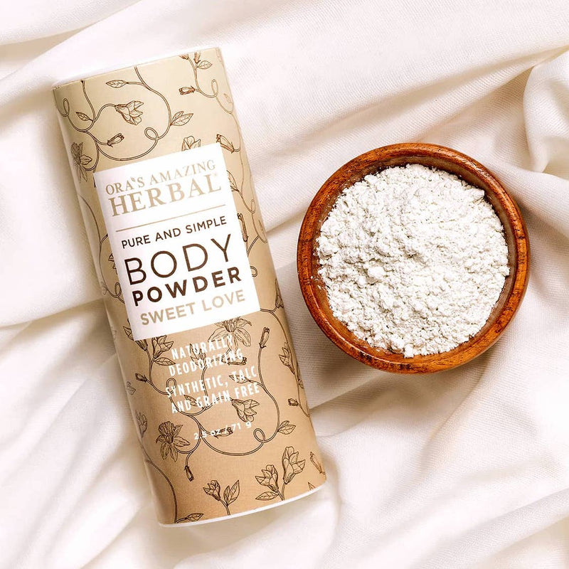 Talc Free Body Powder, Sweet Love Vanilla