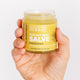 Touchy Skin Salve Eczema Cream 4oz Jar Lifestyle Indoor Human Hand Cropped