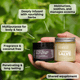 Unscented Body Butter and Calendula Salve with Box Lifestyle Outdoor Human Hand Benefits Infographic