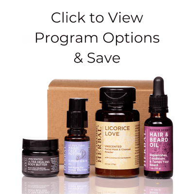Extra Amazing Skin Care Subscription Box Click to View Program Options and Save Gift Box White Background