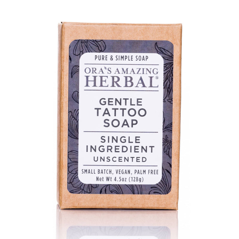 Gentle Tattoo Soap 4.5oz Bar Front White Background