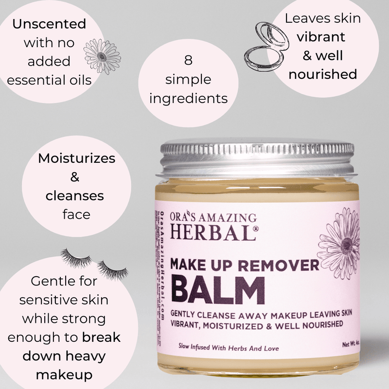 Make Up Remover Balm Infographic 4oz Jar