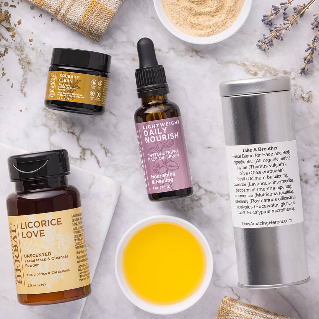 Plant Based Herbal Acne Care Set 2 Products Only - Advanced Nightly & Licorice Love