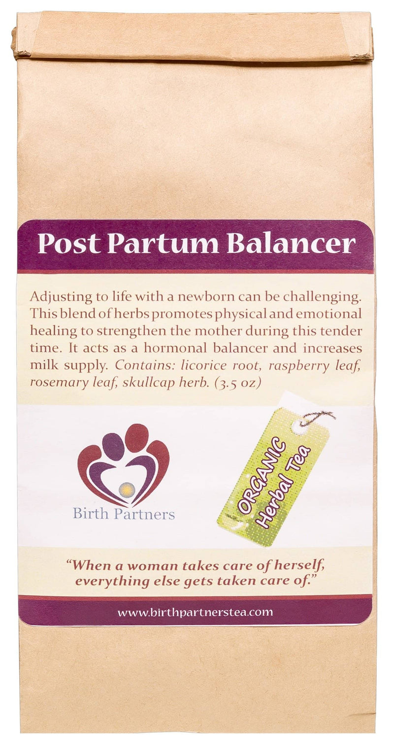 New Mama Gift Box with Tea Post Partum Balancer Tea White Background