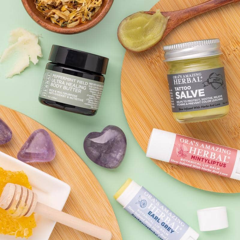 Tattoo, Butter and Salve Gift Set Lifestyle Texture Indoor
