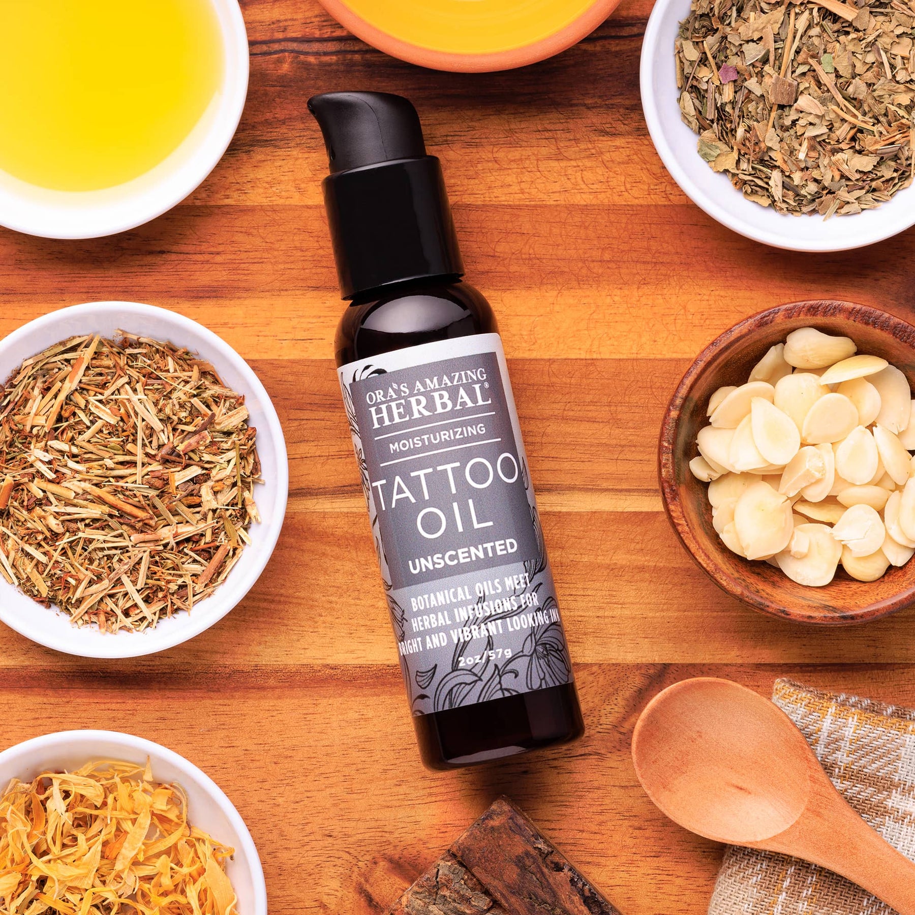 Tattoo Oil, Natural Tattoo Aftercare Ora's Amazing Herbal