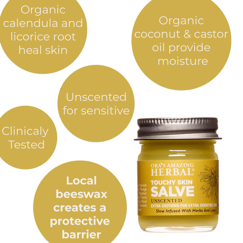Foot Care Set for Her Touchy Skin Salve 1oz Infographic