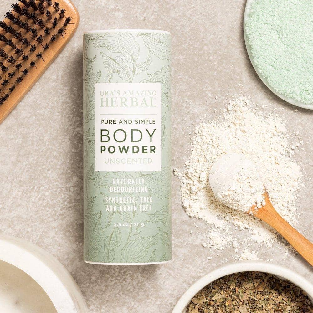 Talc Free Body Powder, Unscented – Ora's Amazing Herbal